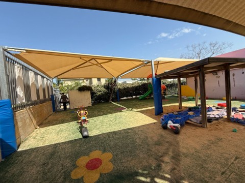 הצללה בגן ילדים